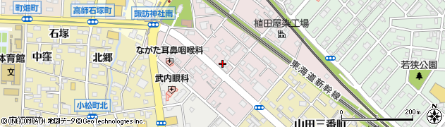 愛知県豊橋市山田一番町周辺の地図