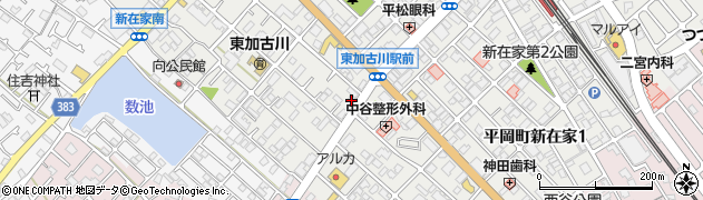 兵庫県加古川市平岡町新在家124周辺の地図