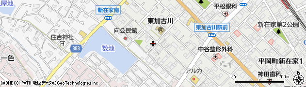 兵庫県加古川市平岡町新在家176周辺の地図