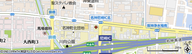 ビッグボーイ尼崎名神店周辺の地図