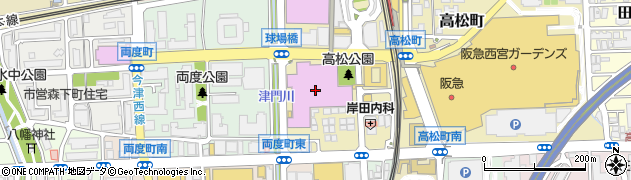 兵庫県立芸術文化センター　阪急　中ホール周辺の地図