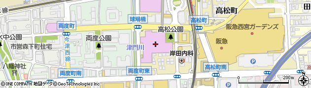 兵庫県立芸術文化センター周辺の地図