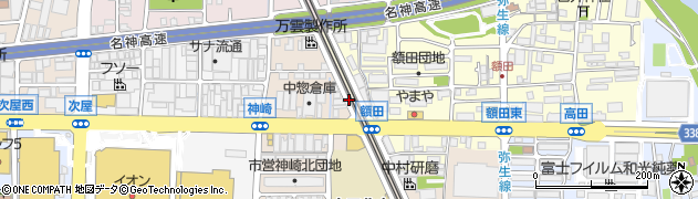 兵庫県尼崎市神崎町23周辺の地図