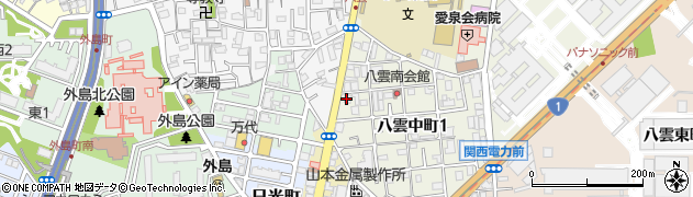 北大日竜田線周辺の地図
