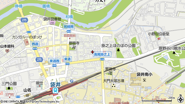 〒437-0029 静岡県袋井市掛之上の地図