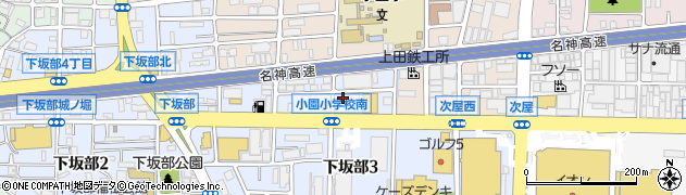ダスキン下坂部支店周辺の地図
