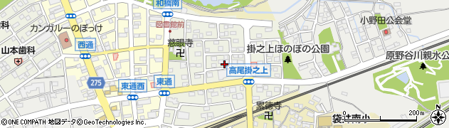 静岡県袋井市掛之上周辺の地図