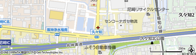 阪神水道前周辺の地図