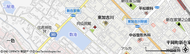 兵庫県加古川市平岡町新在家182周辺の地図