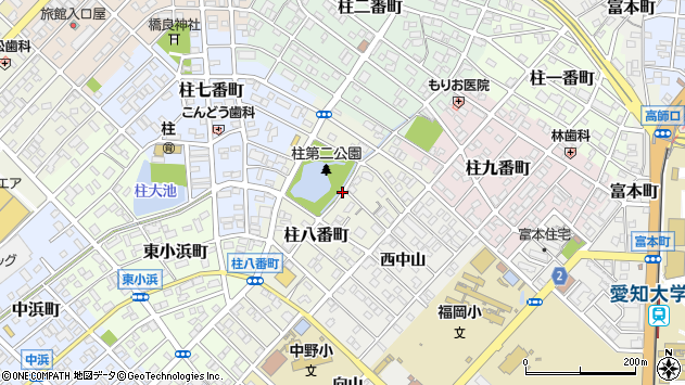 〒441-8056 愛知県豊橋市柱八番町の地図