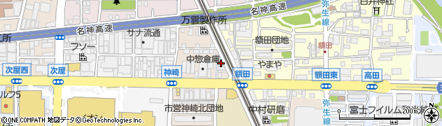 兵庫県尼崎市神崎町23-12周辺の地図