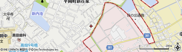 兵庫県加古川市平岡町新在家2012周辺の地図