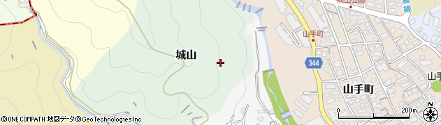 兵庫県芦屋市城山周辺の地図