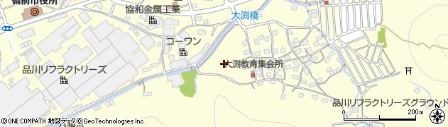 岡山県備前市東片上周辺の地図