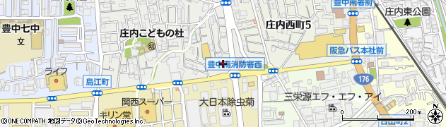 豊中市役所　健康福祉部福祉事務所分室周辺の地図