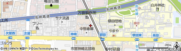 兵庫県尼崎市神崎町21-18周辺の地図