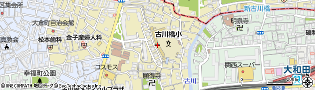 門真市立古川橋小学校周辺の地図