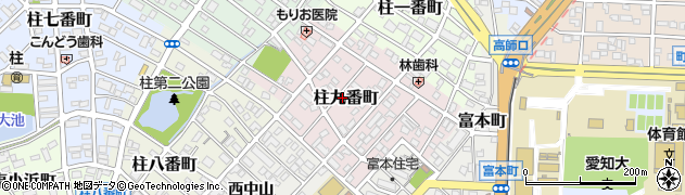 愛知県豊橋市柱九番町56周辺の地図