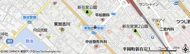 兵庫信用金庫東加古川支店周辺の地図