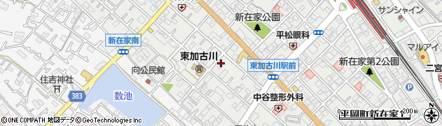 兵庫県加古川市平岡町新在家129周辺の地図