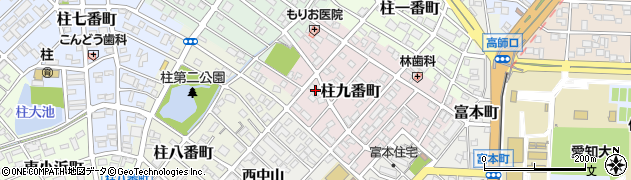 愛知県豊橋市柱九番町103周辺の地図
