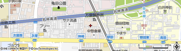 兵庫県尼崎市神崎町22-27周辺の地図