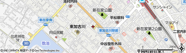 兵庫県加古川市平岡町新在家224周辺の地図