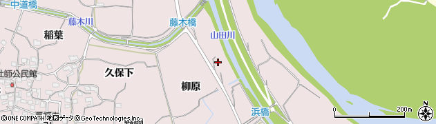 京都府木津川市吐師（中河原）周辺の地図