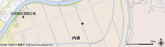 静岡県湖西市内浦周辺の地図