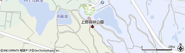 三重県上野森林公園周辺の地図