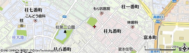 愛知県豊橋市柱九番町95周辺の地図