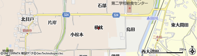 京都府木津川市加茂町観音寺（横枕）周辺の地図