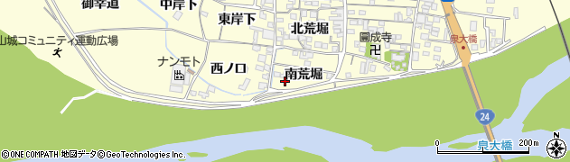 京都府木津川市山城町上狛南荒堀4周辺の地図