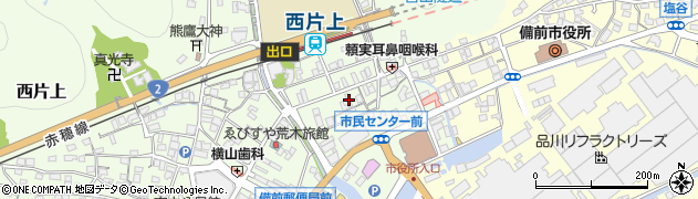 岡山県備前市西片上36周辺の地図