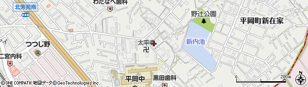 兵庫県加古川市平岡町新在家1874周辺の地図