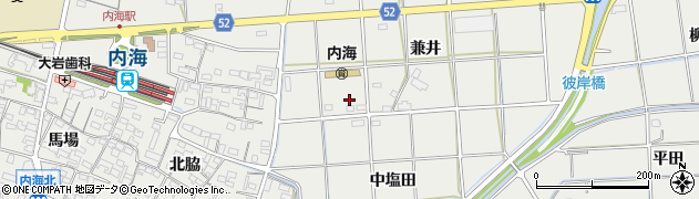 愛知県知多郡南知多町内海兼井周辺の地図