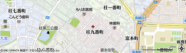 愛知県豊橋市柱九番町64周辺の地図