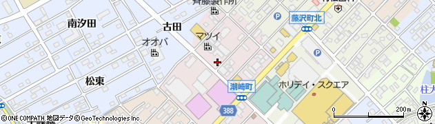 愛知県豊橋市潮崎町周辺の地図