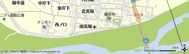 京都府木津川市山城町上狛南荒堀17周辺の地図