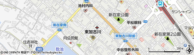 兵庫県加古川市平岡町新在家195周辺の地図