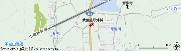 武田整形前周辺の地図