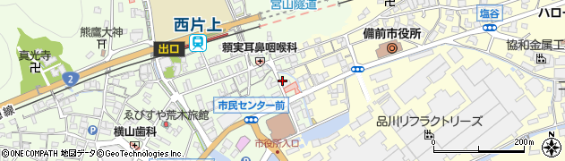 岡山県備前市西片上14周辺の地図
