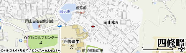 大阪府四條畷市岡山東周辺の地図