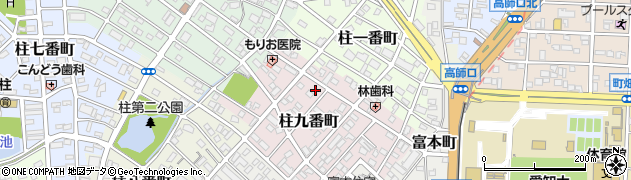 愛知県豊橋市柱九番町68周辺の地図