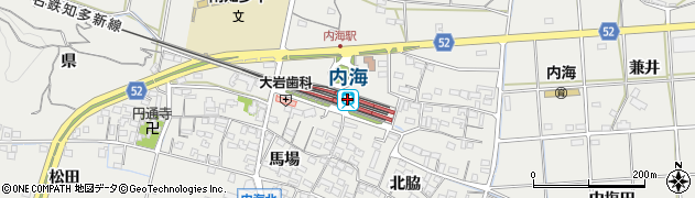 内海駅周辺の地図