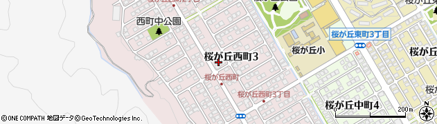 兵庫県神戸市西区桜が丘西町周辺の地図