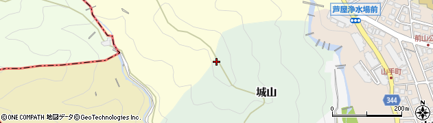 鷹尾山周辺の地図