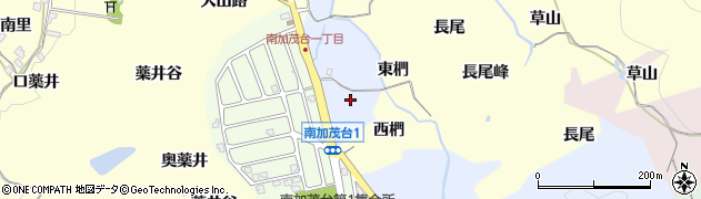 京都府木津川市加茂町美浪（椚）周辺の地図