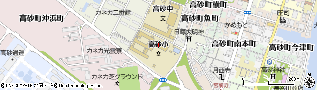 兵庫県高砂市高砂町大工町周辺の地図