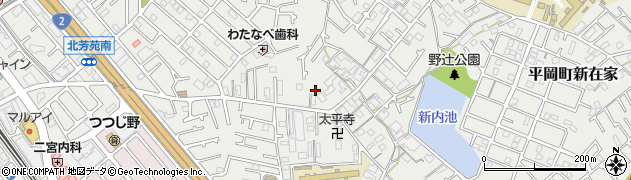 兵庫県加古川市平岡町新在家1852周辺の地図